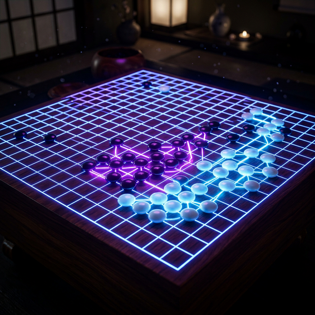 Abstract Deep Blue Visualization